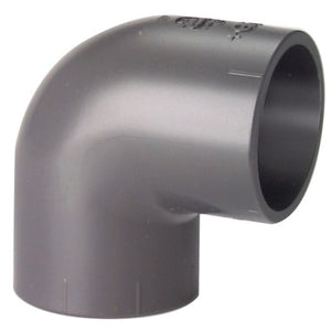 90° elbow PVC-U Grey